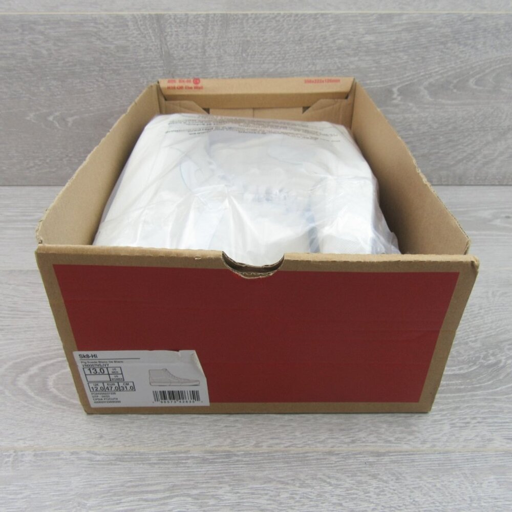 Vans Sk8-Hi Suede Sneakers Mens Size 13 Blanc De Blanc NEW - Picture 15 of 16